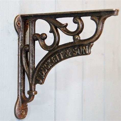 old-fashioned metal shelf brackets|vintage look shelf brackets.